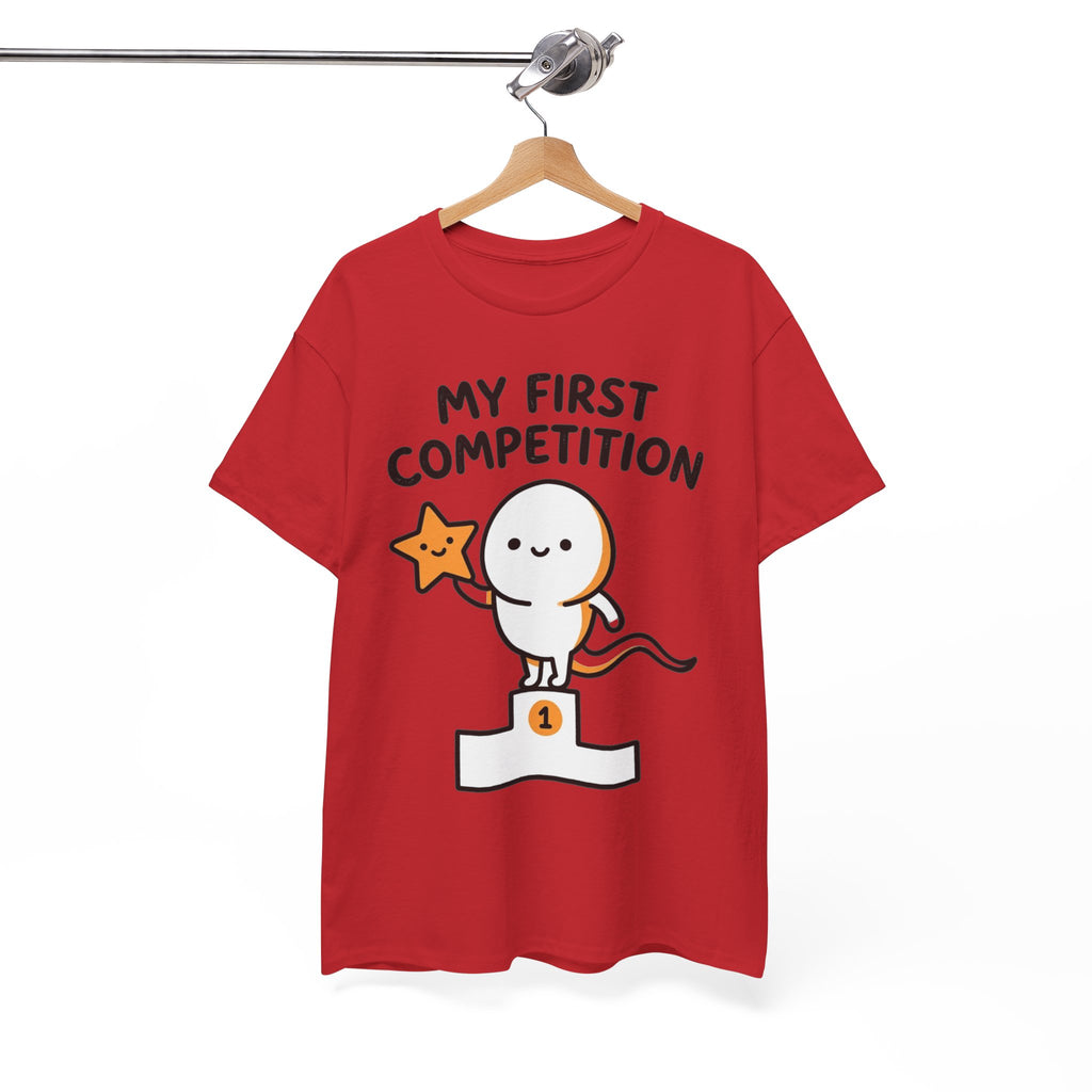 My First Competition Kids T‑Shirt – Cute Champ Podium Design