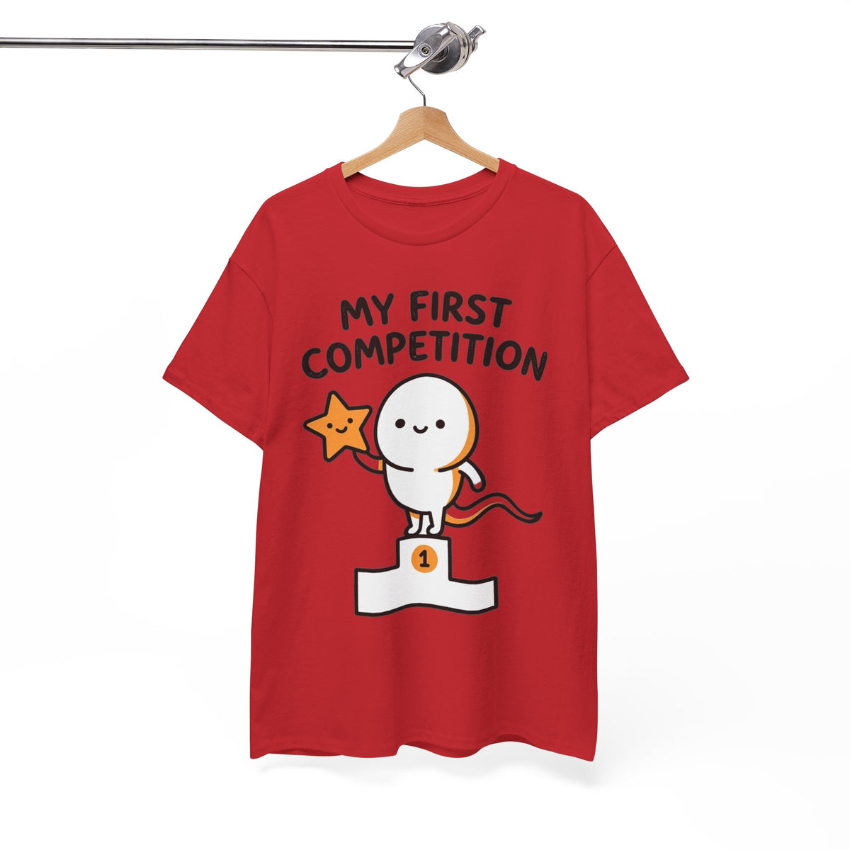 My First Competition Kids T‑Shirt – Cute Champ Podium Design