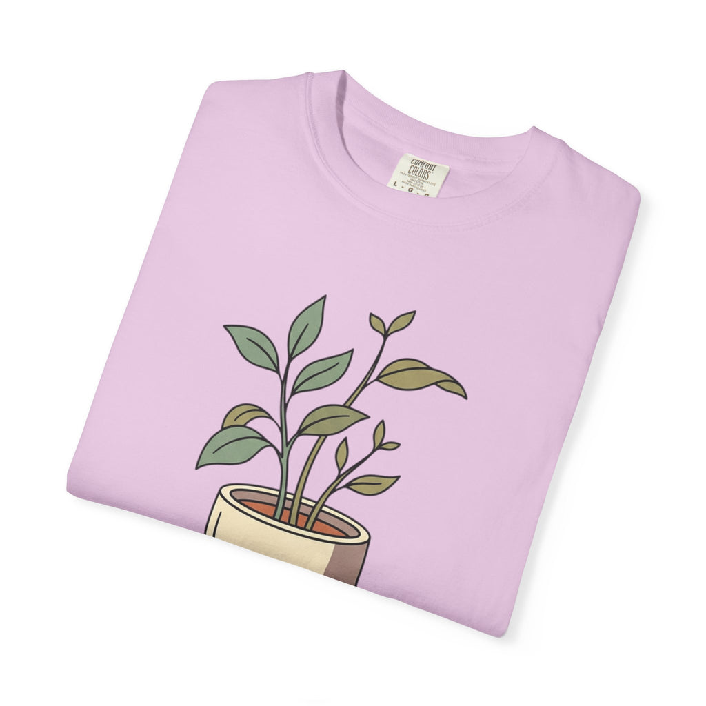 Growing Through It Plant Tee — Self Growth Graphic T-Shirt