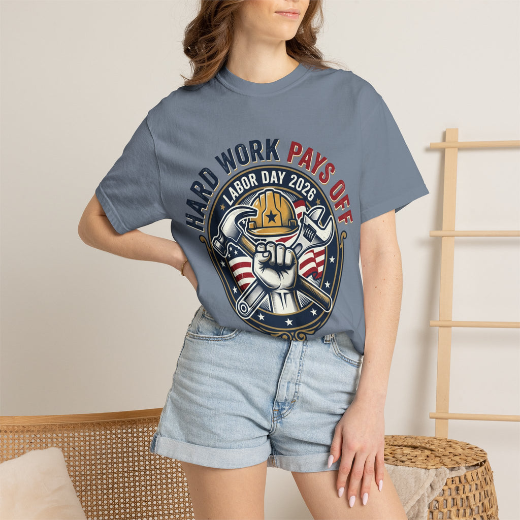 Labor Day 'Hard Work Pays Off' Graphic T-Shirt