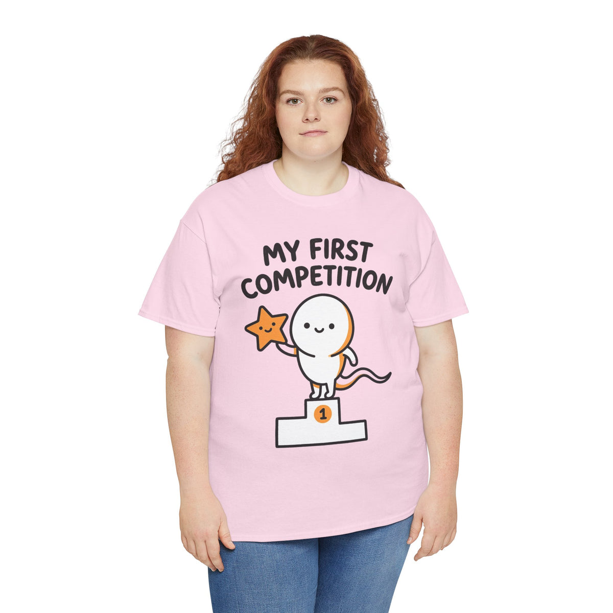My First Competition Kids T‑Shirt – Cute Champ Podium Design