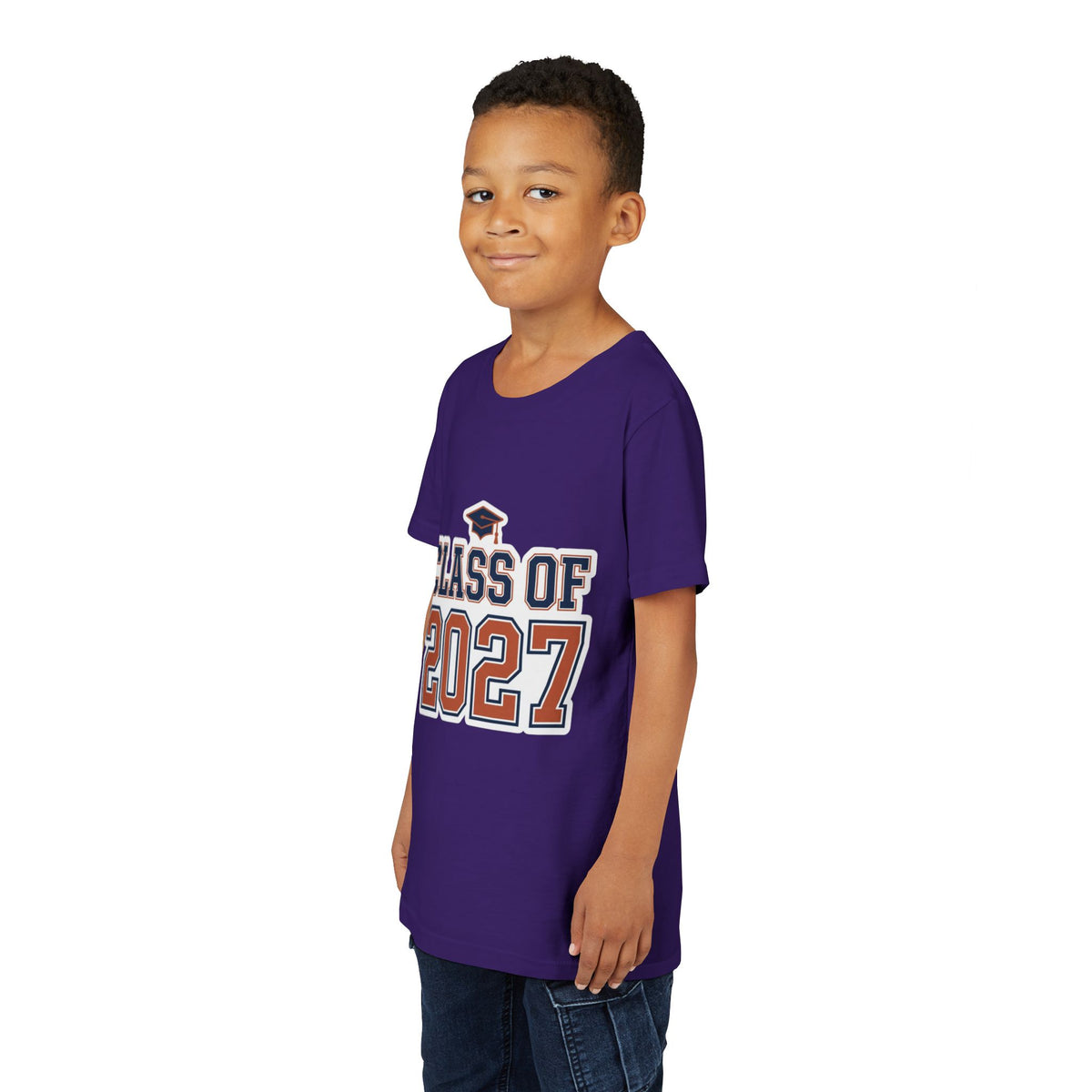 Class of 2027 Graduation Cap Kids Tee