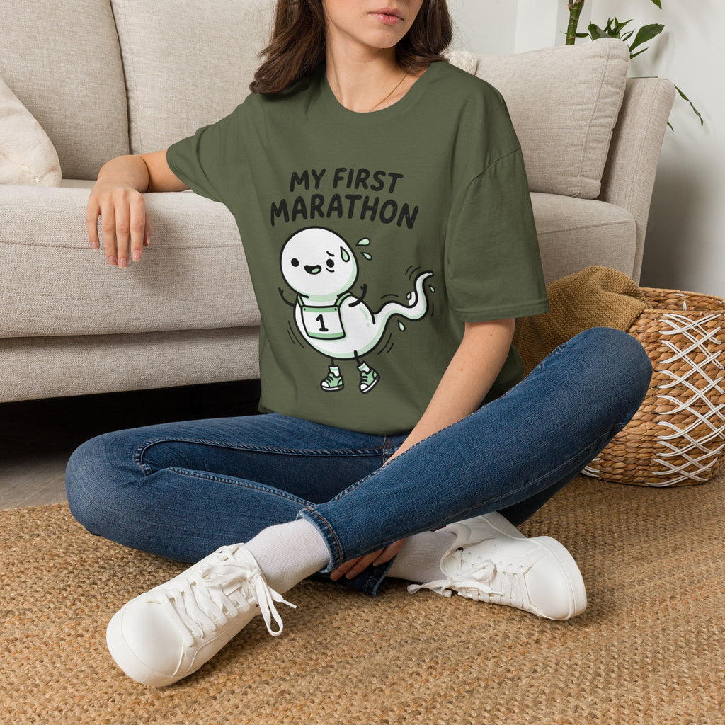My First Marathon T-Shirt — Cute Beginner Runner Tee