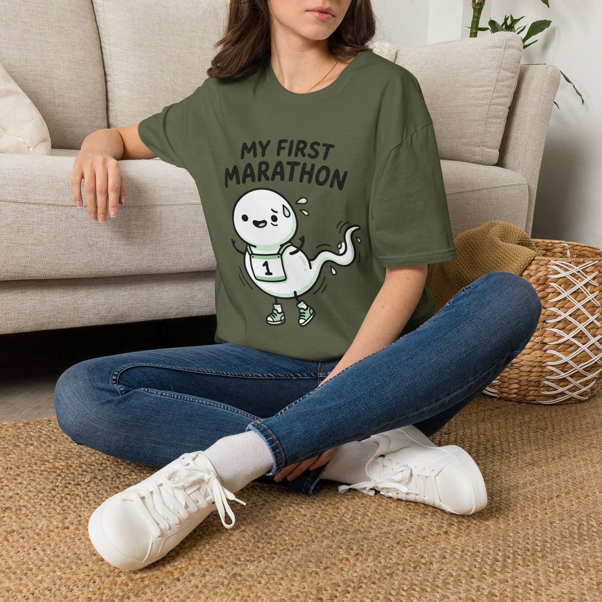My First Marathon T-Shirt — Cute Beginner Runner Tee