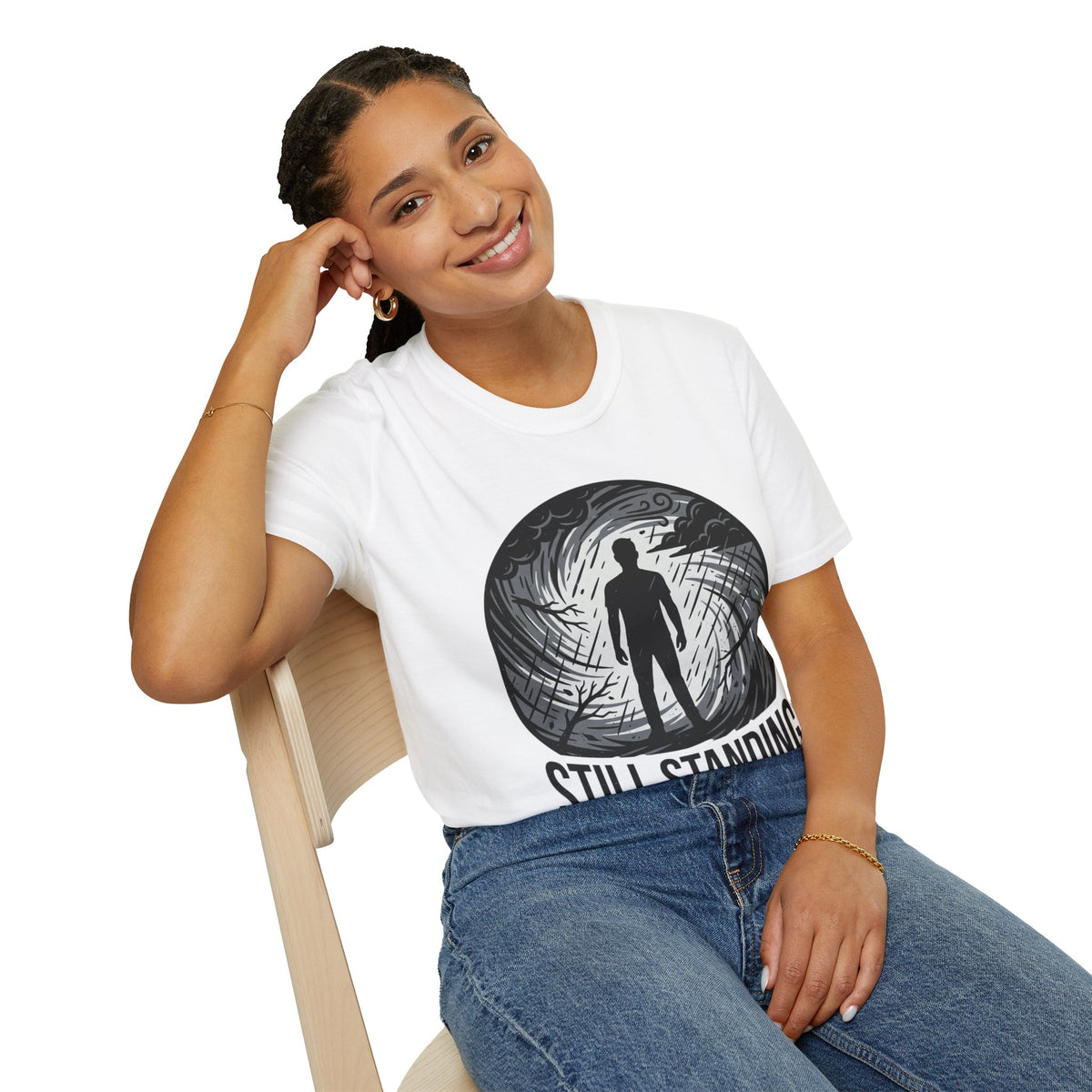 Still Standing T-Shirt — Inspirational Resilience Graphic Tee
