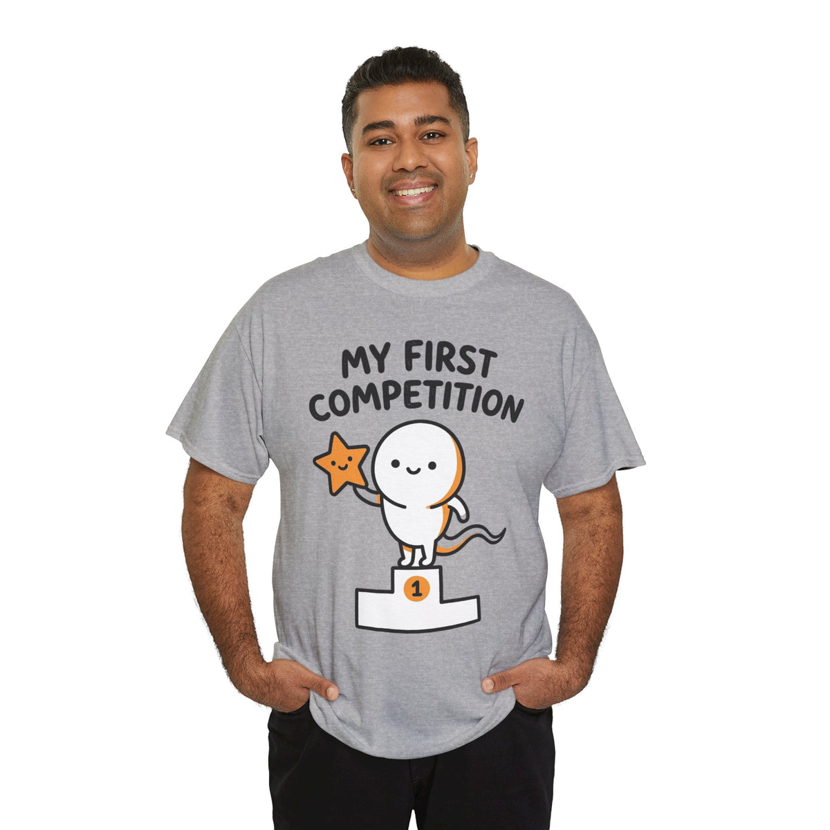 My First Competition Kids T‑Shirt – Cute Champ Podium Design