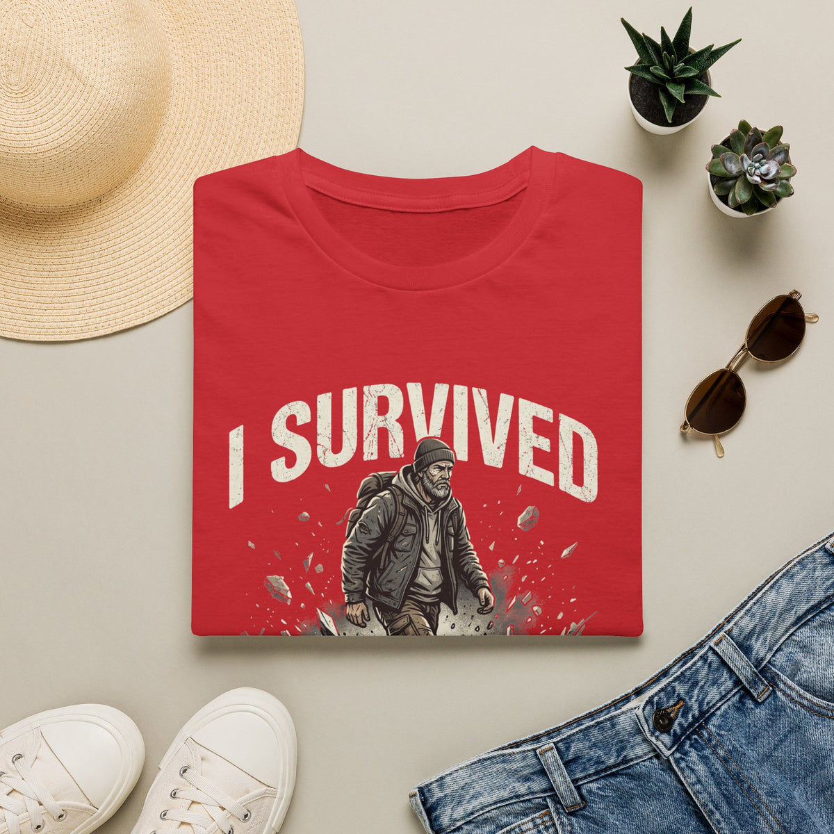 T-Shirt — "I Survived What Was Meant To Break Me" Resilience Graphic Tee