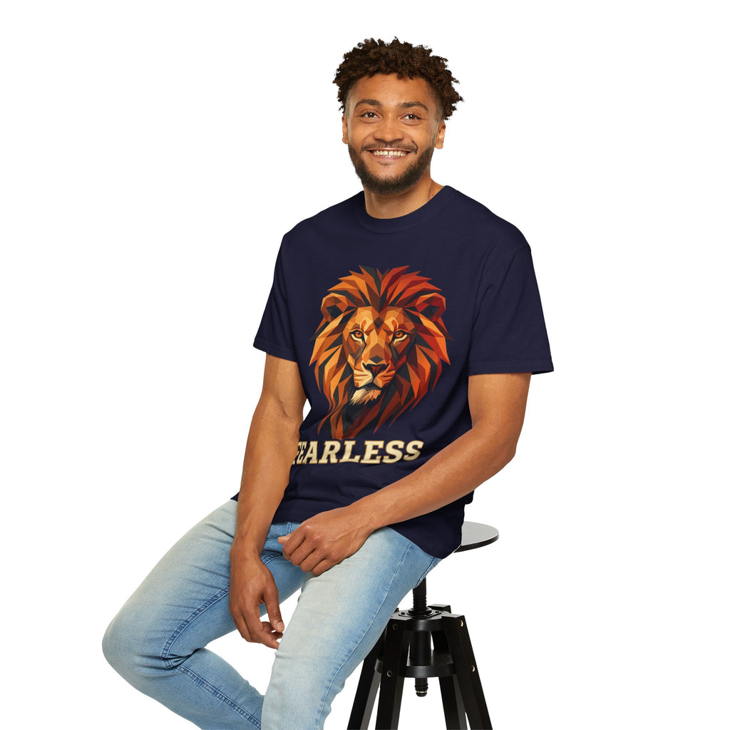 Fearless Lion T-Shirt — Bold Graphic Tee with Lion Head