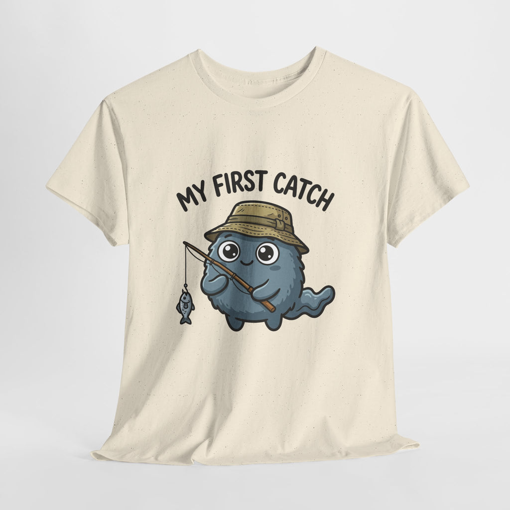 T-Shirt — "My First Catch" Cute Baby Narwhal Fishing Tee