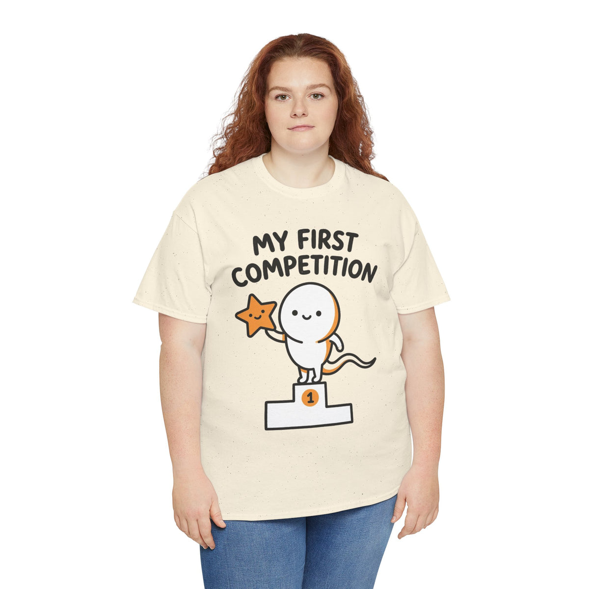 My First Competition Kids T‑Shirt – Cute Champ Podium Design