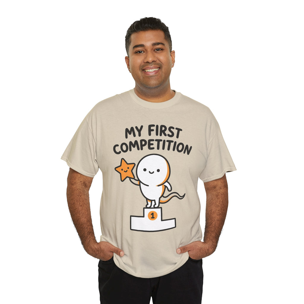 My First Competition Kids T‑Shirt – Cute Champ Podium Design