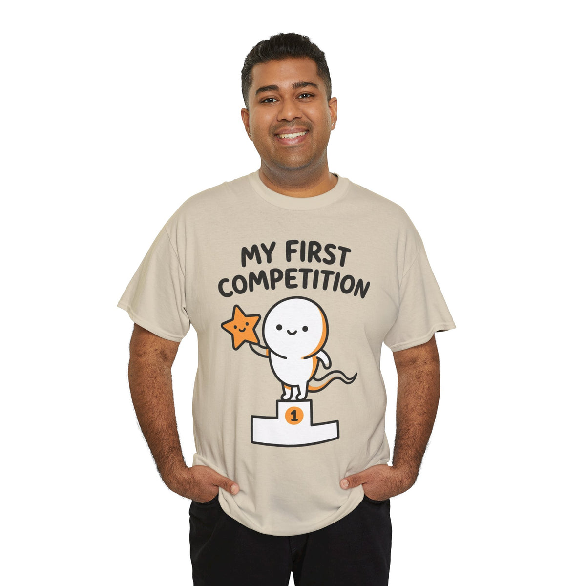 My First Competition Kids T‑Shirt – Cute Champ Podium Design