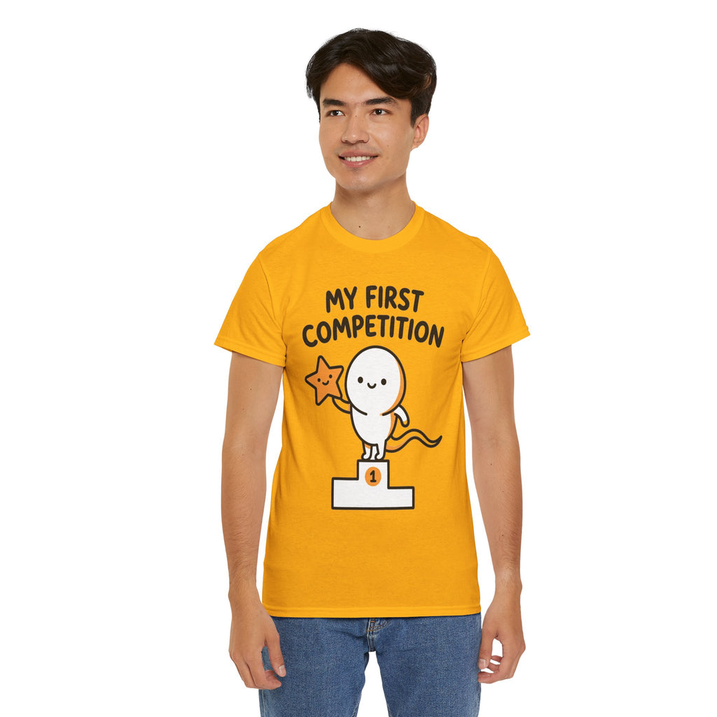 My First Competition Kids T‑Shirt – Cute Champ Podium Design