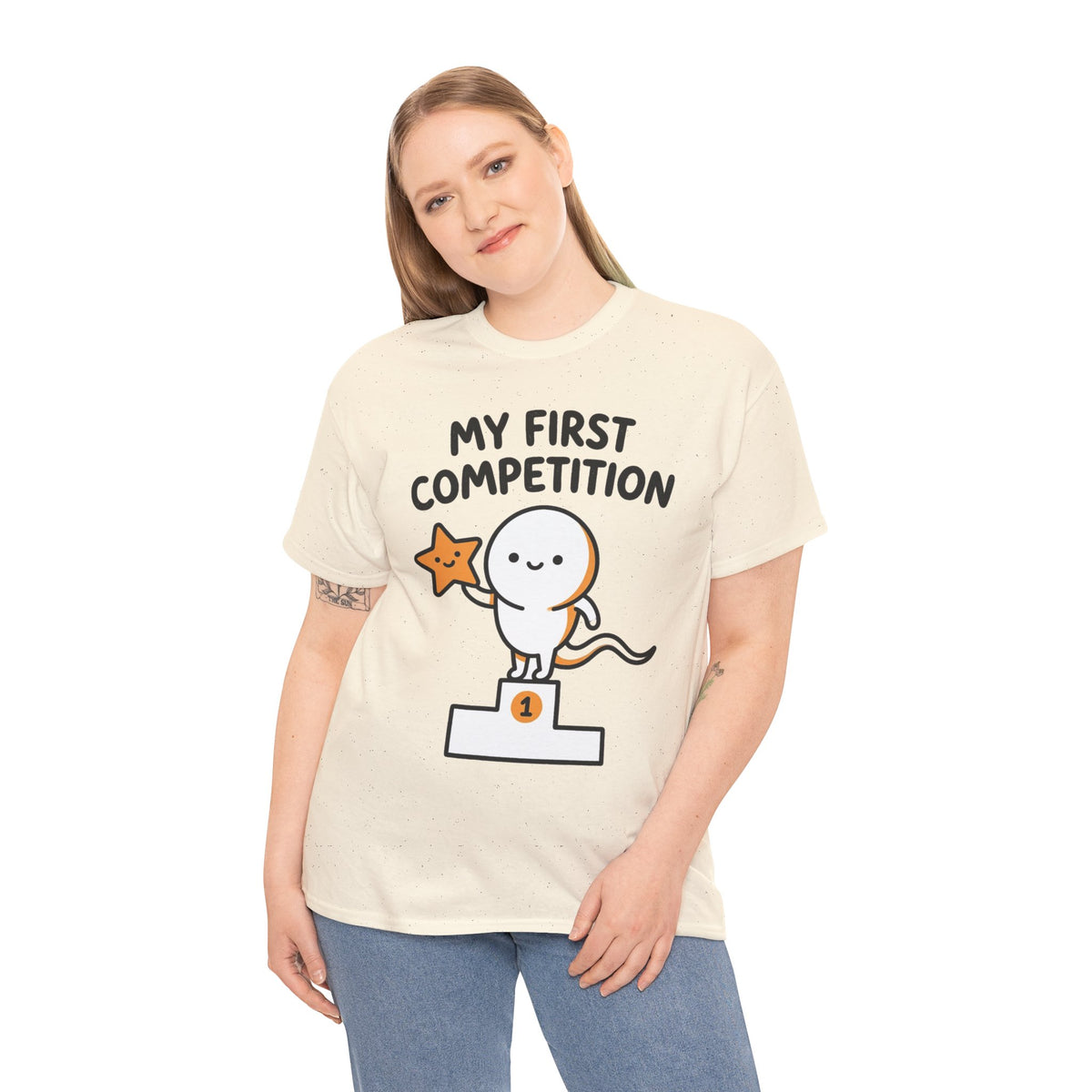 My First Competition Kids T‑Shirt – Cute Champ Podium Design