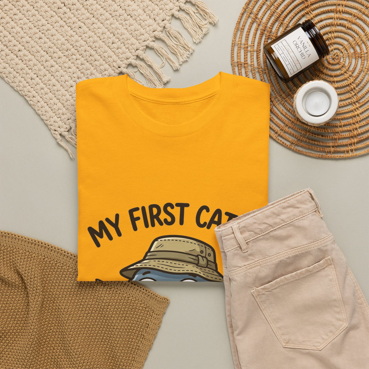 T-Shirt — "My First Catch" Cute Baby Narwhal Fishing Tee