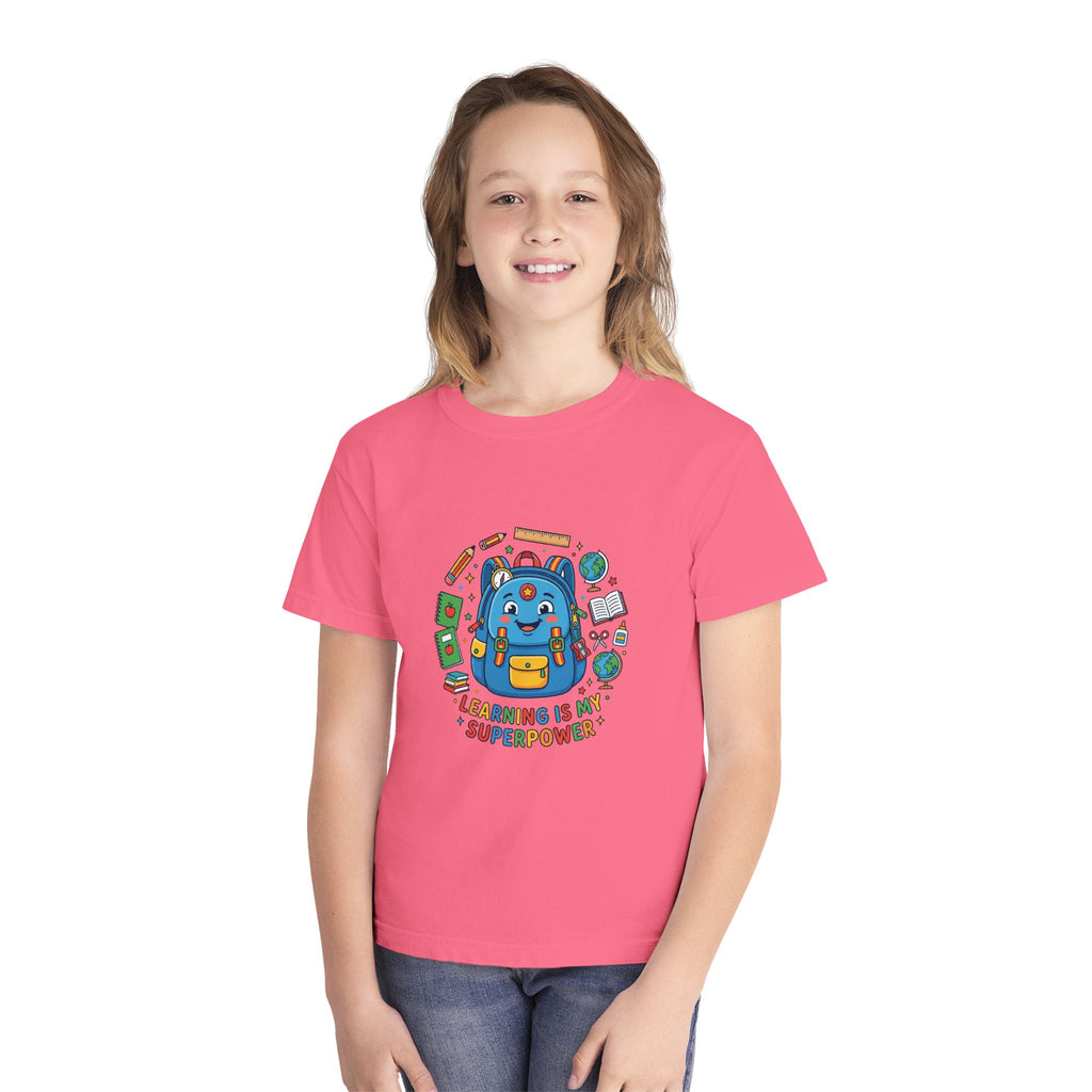 Learning Is My Superpower Kids Tee