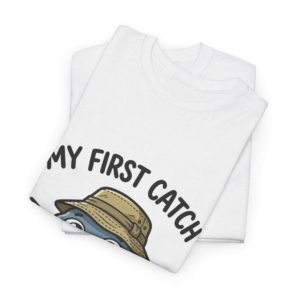 T-Shirt — "My First Catch" Cute Baby Narwhal Fishing Tee
