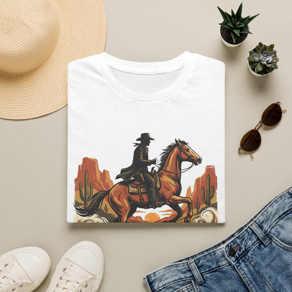 Wild Frontier Cowboy T-Shirt — Western Rider Graphic Tee
