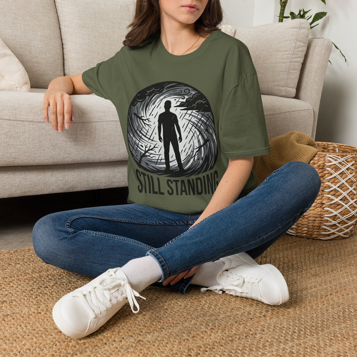 Still Standing T-Shirt — Inspirational Resilience Graphic Tee