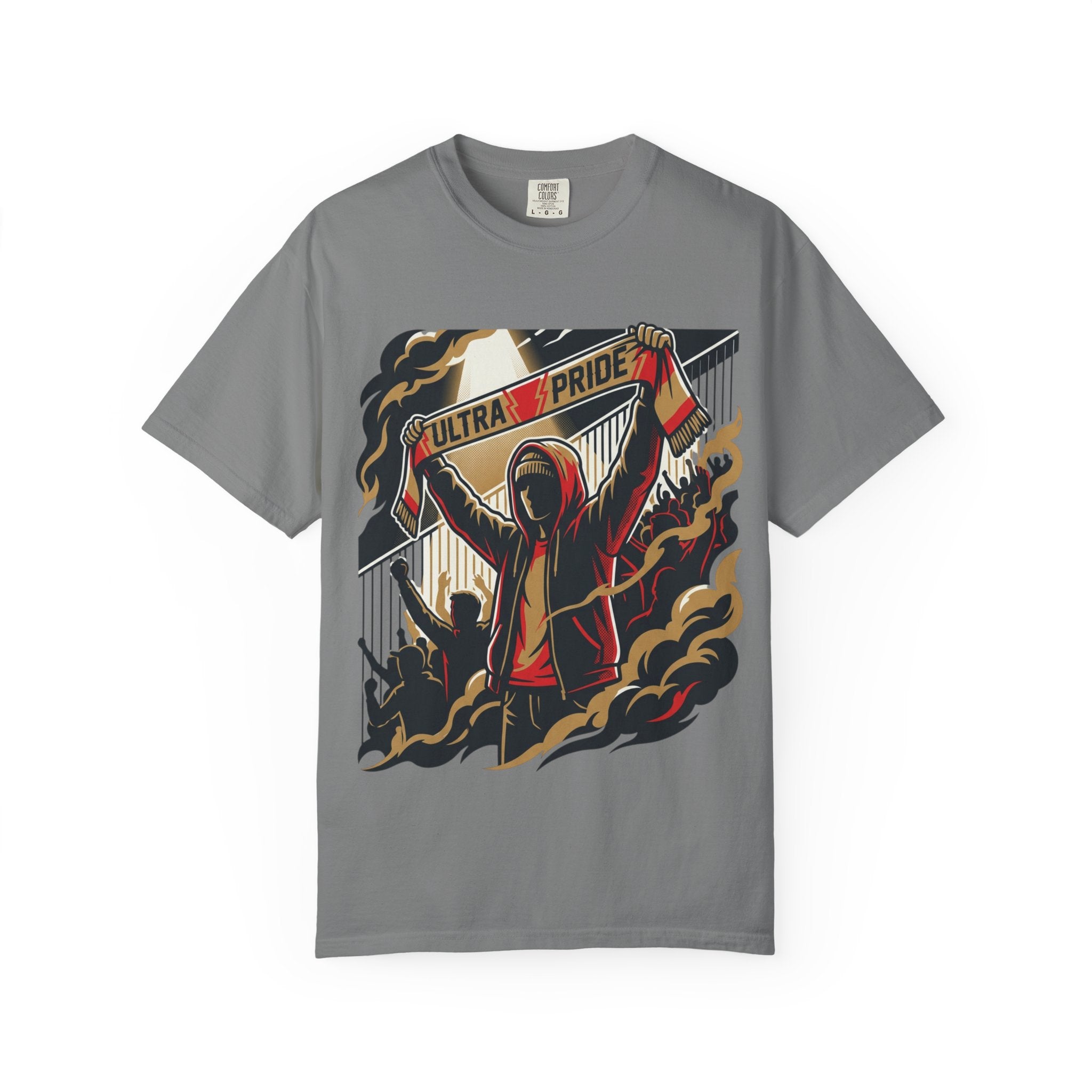 Ultra Pride T-Shirt — Football Ultras Fan Tee with Hooded Supporter Design