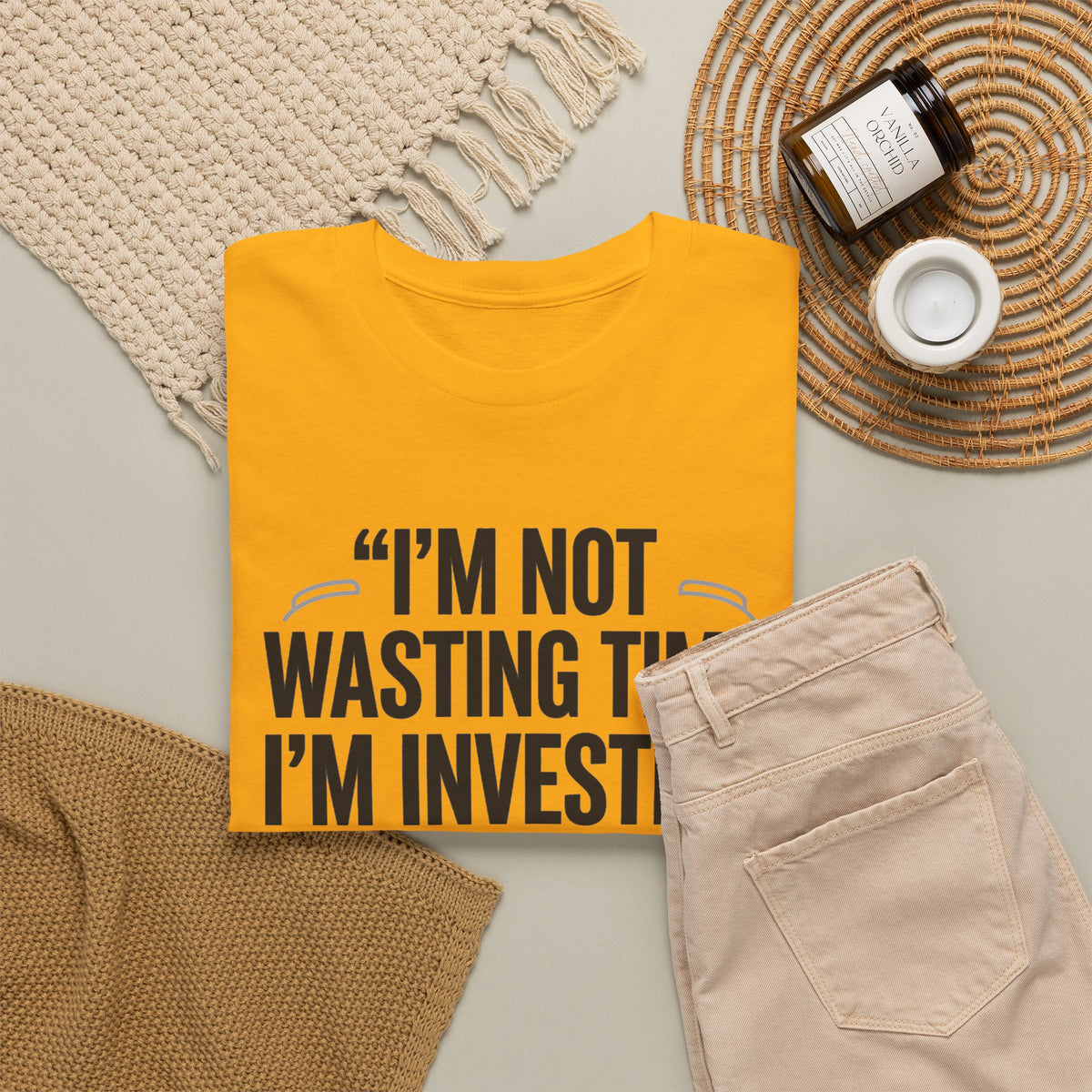 Gaming Tee - "I'm Not Wasting Time, I'm Investing In My Skills" Motivational Gamer T-Shirt