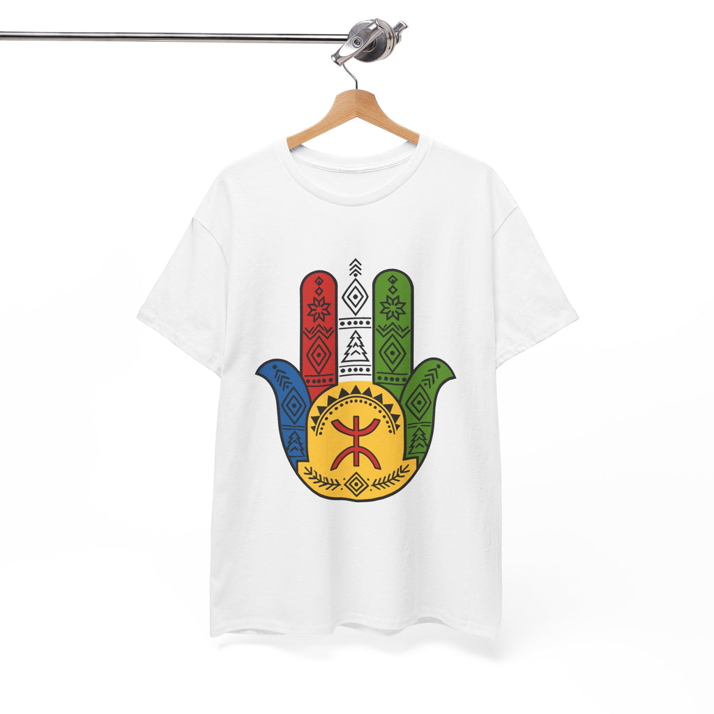 Hamsa Hand T-Shirt — Colorful Ethiopian Symbol Protection Tee