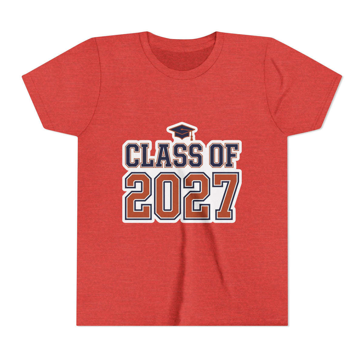 Class of 2027 Graduation Cap Kids Tee