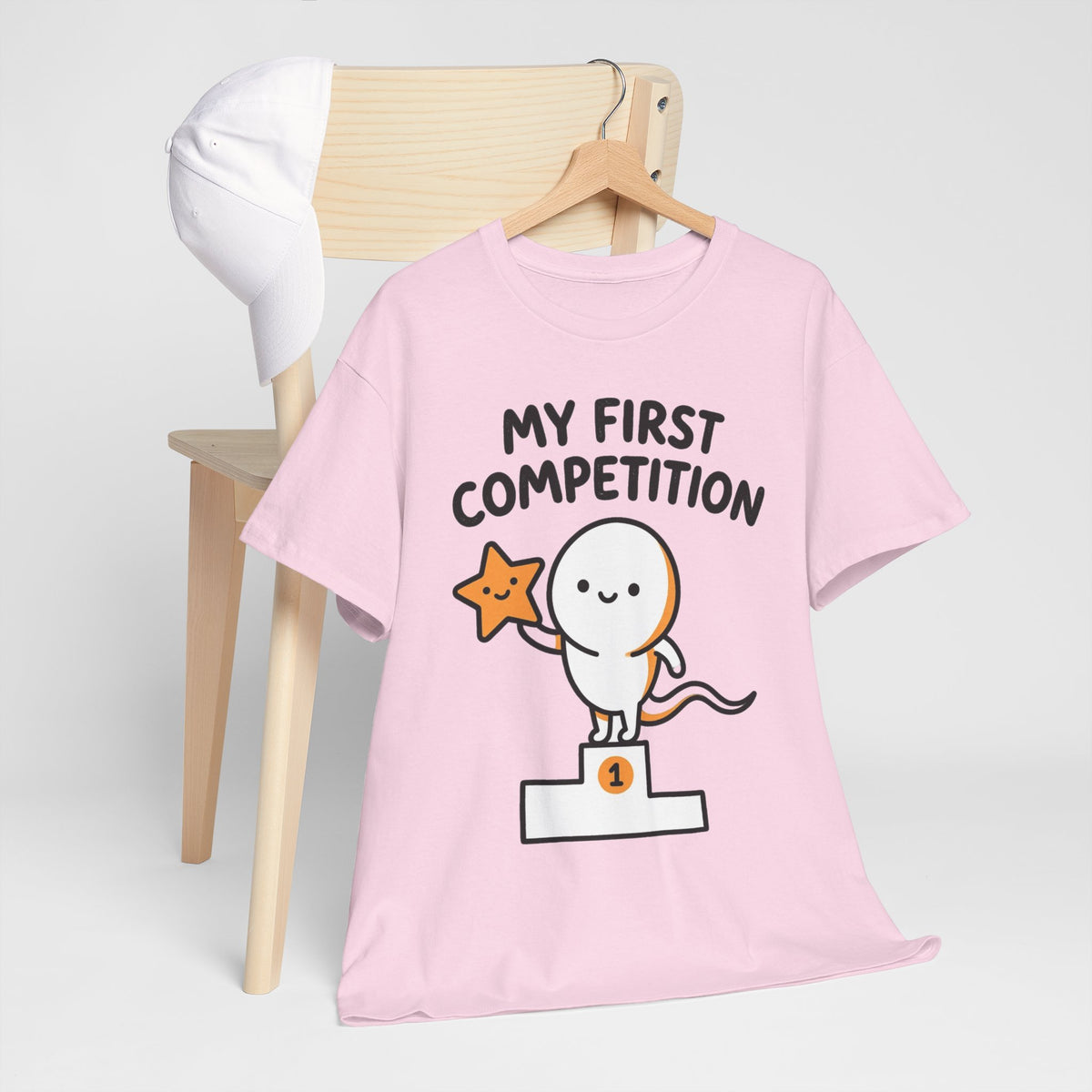 My First Competition Kids T‑Shirt – Cute Champ Podium Design