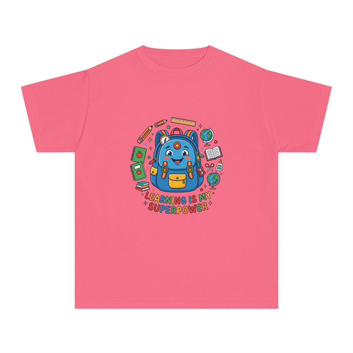Learning Is My Superpower Kids Tee