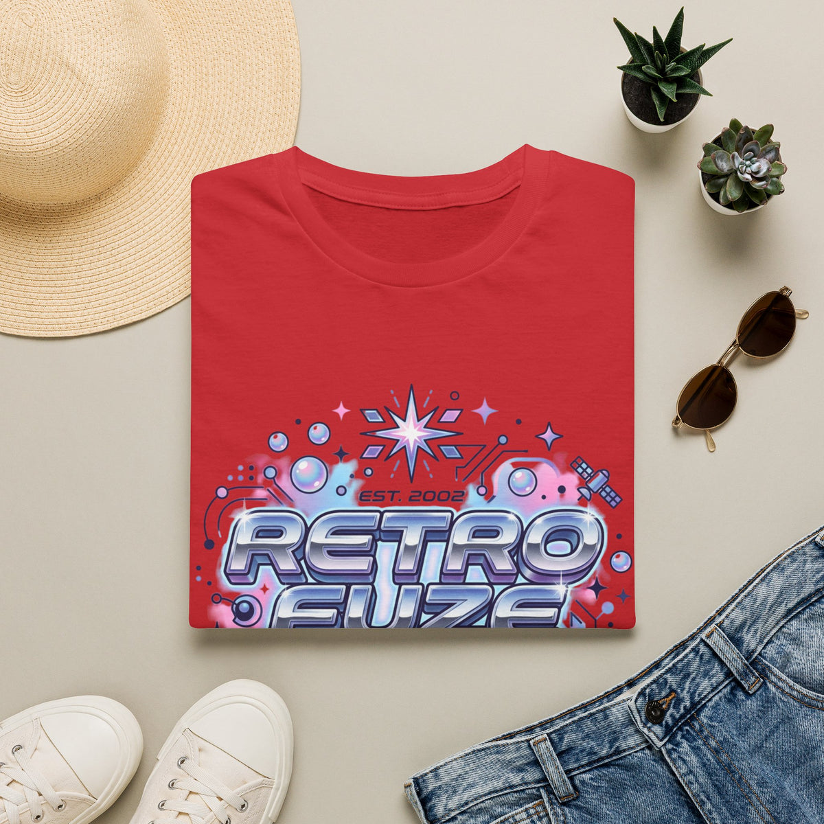 Retro Futuristic T-Shirt — "Retro Evlze" Graphic Tee (Est. 2002)