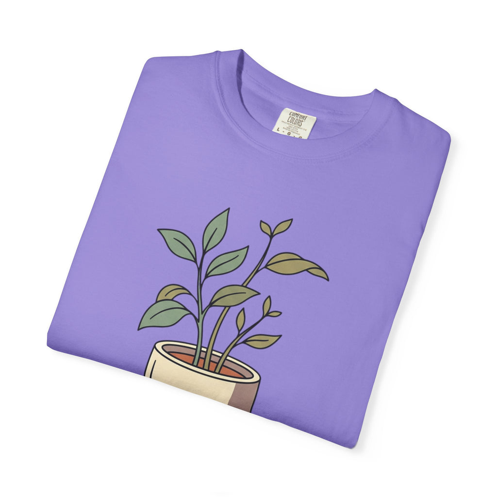 Growing Through It Plant Tee — Self Growth Graphic T-Shirt