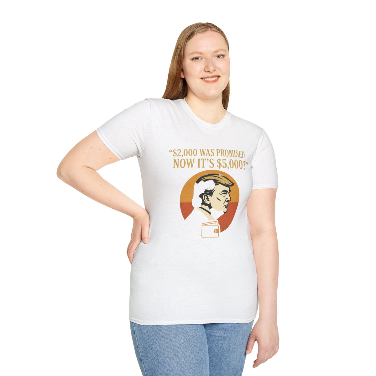 Trump 2,000 to 5,000 Retro Portrait T-Shirt