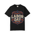 Happy Labor Day 'Celebrate & Honor' Shield Graphic T-Shirt