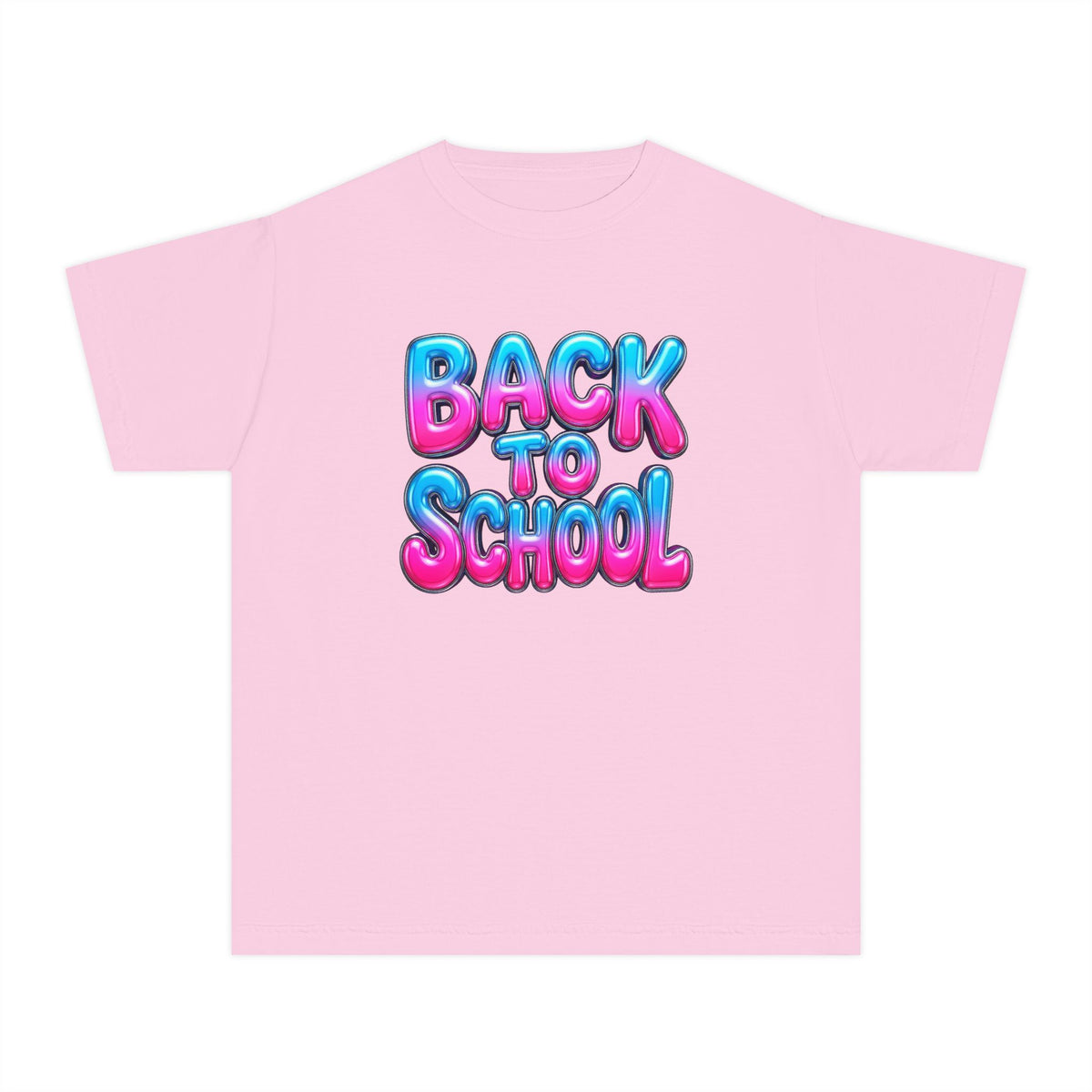 Bubble Letter Back to School Kids Tee