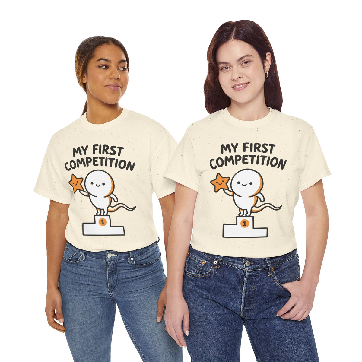 My First Competition Kids T‑Shirt – Cute Champ Podium Design