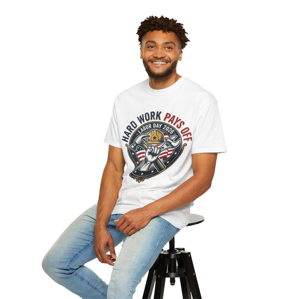 Labor Day 'Hard Work Pays Off' Graphic T-Shirt