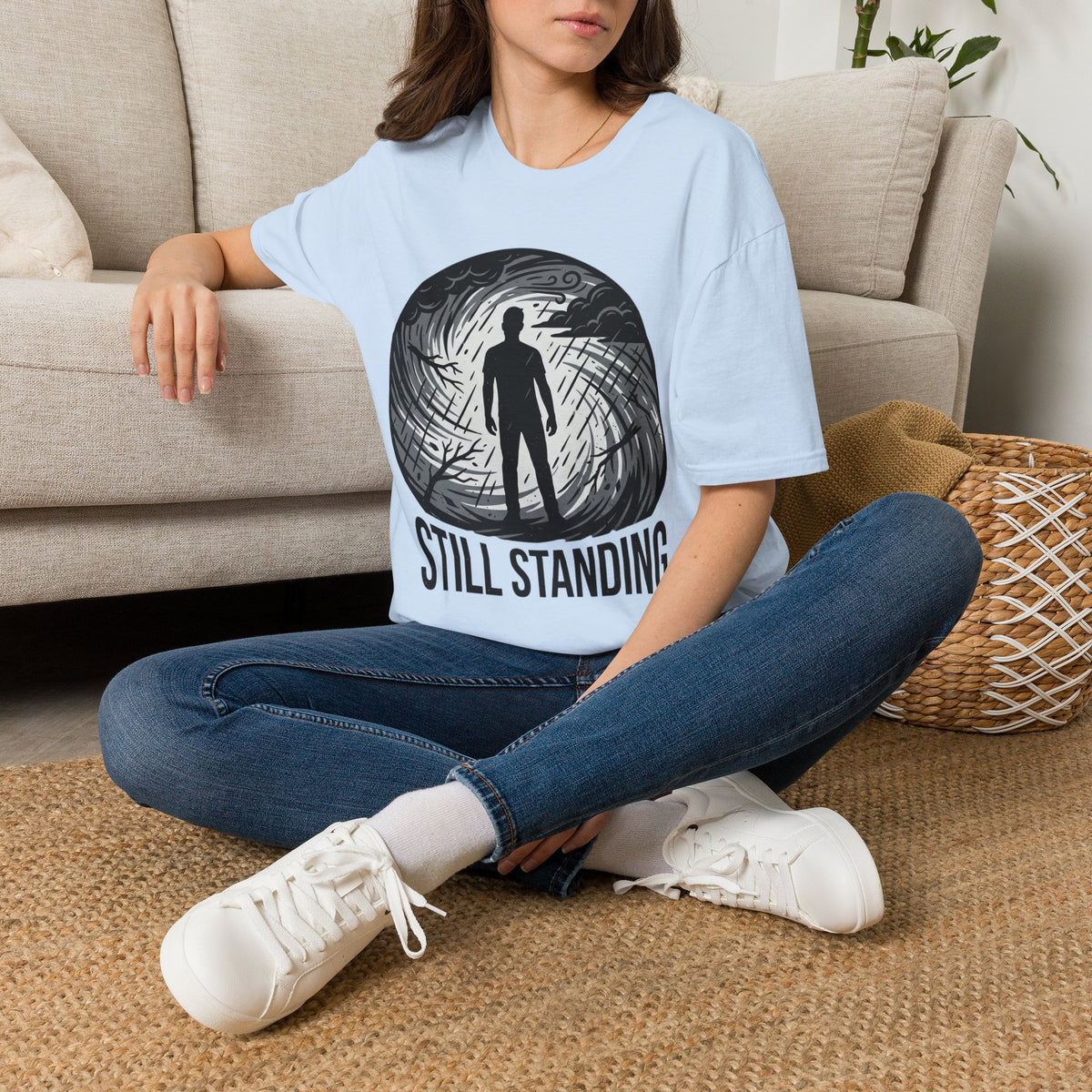 Still Standing T-Shirt — Inspirational Resilience Graphic Tee