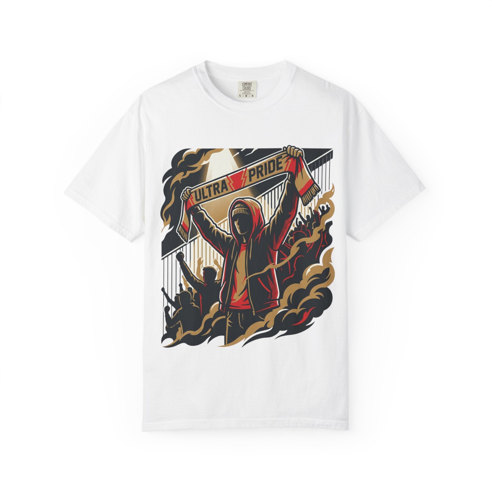 Ultra Pride T-Shirt — Football Ultras Fan Tee with Hooded Supporter Design