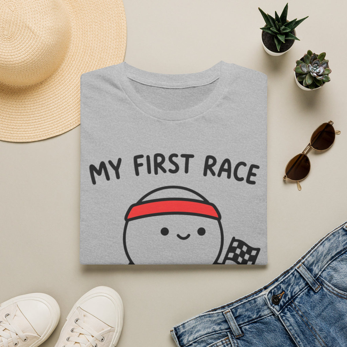 My First Race T‑Shirt — Cute Baby First Race Bodysuit Gift