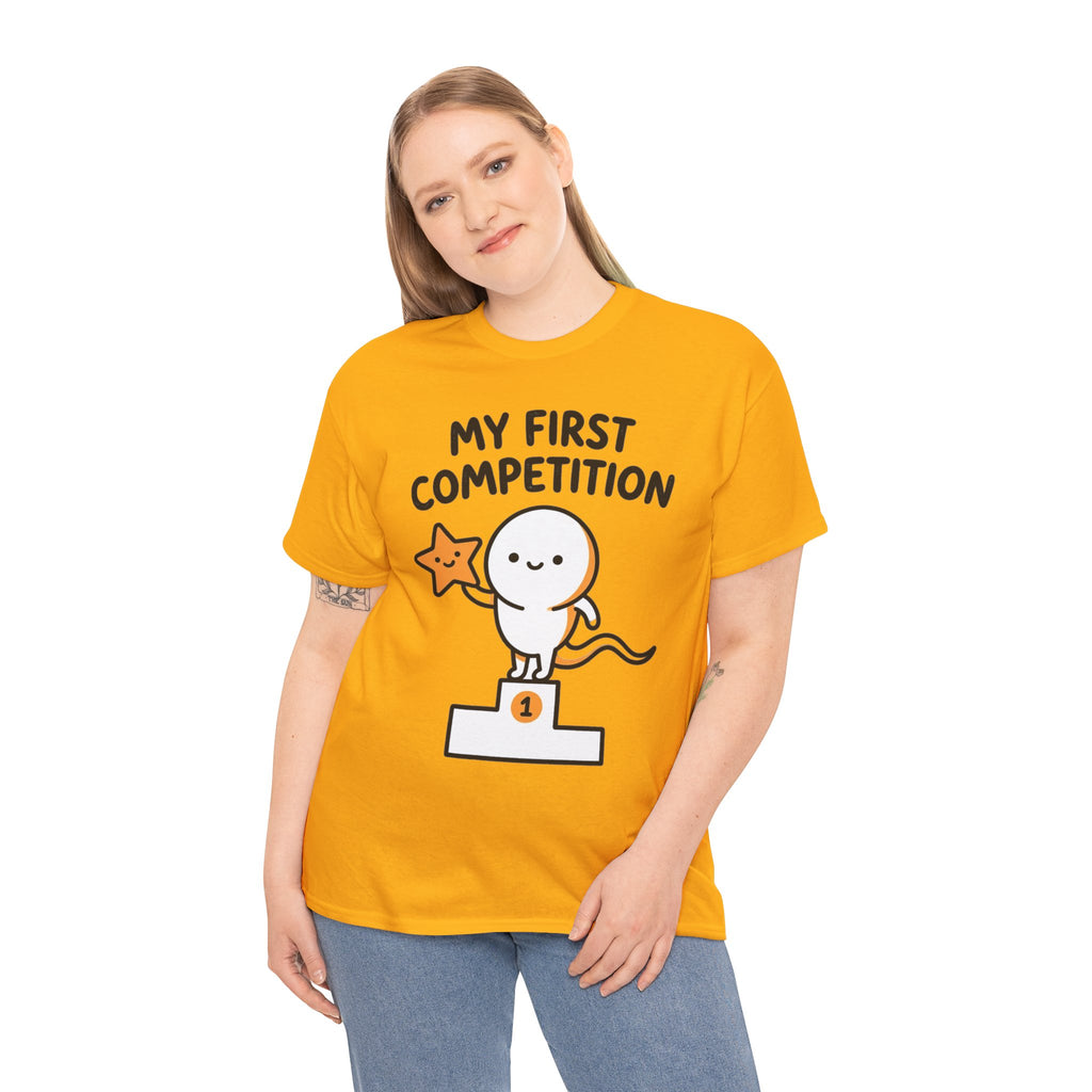 My First Competition Kids T‑Shirt – Cute Champ Podium Design