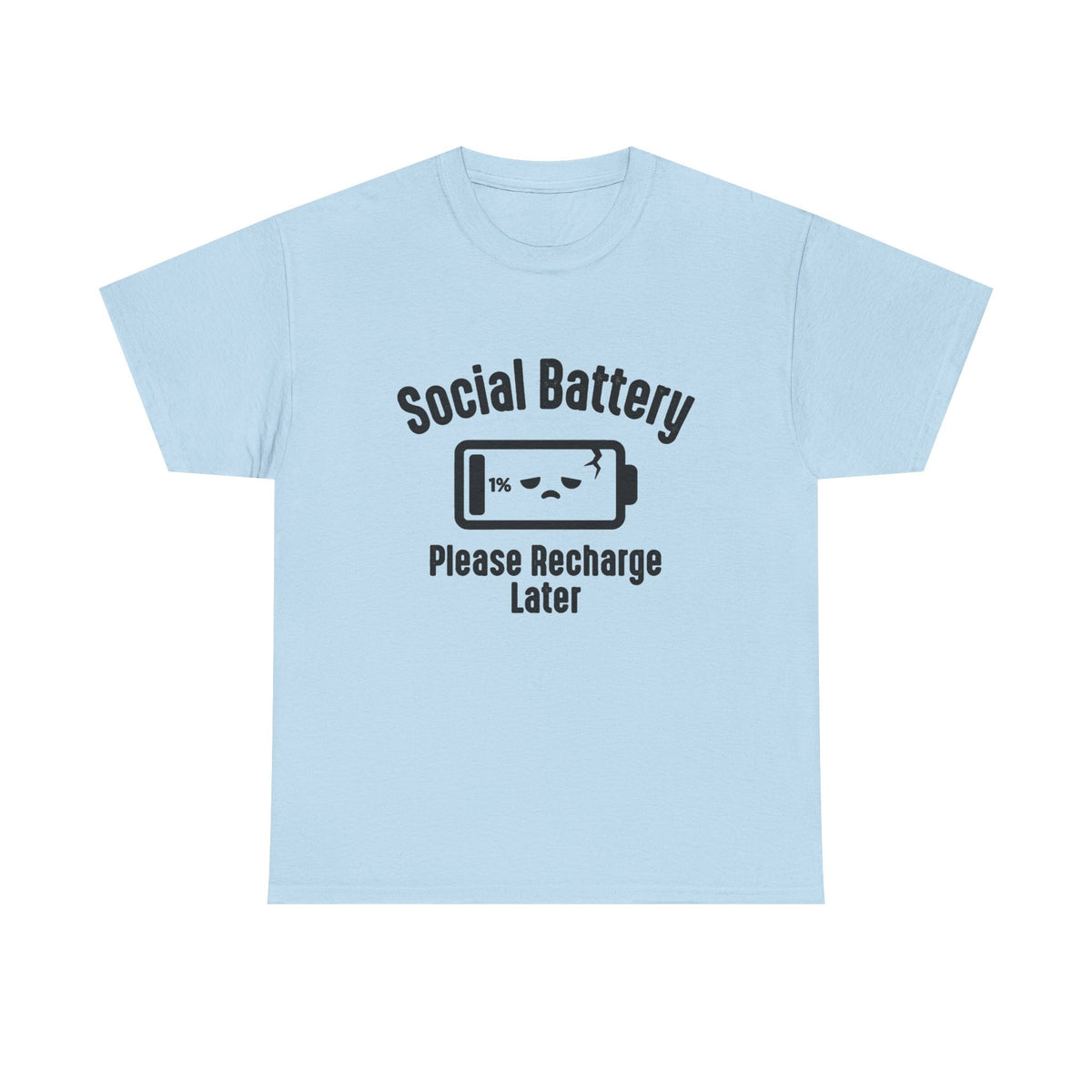 Social Battery Funny Introvert Tee