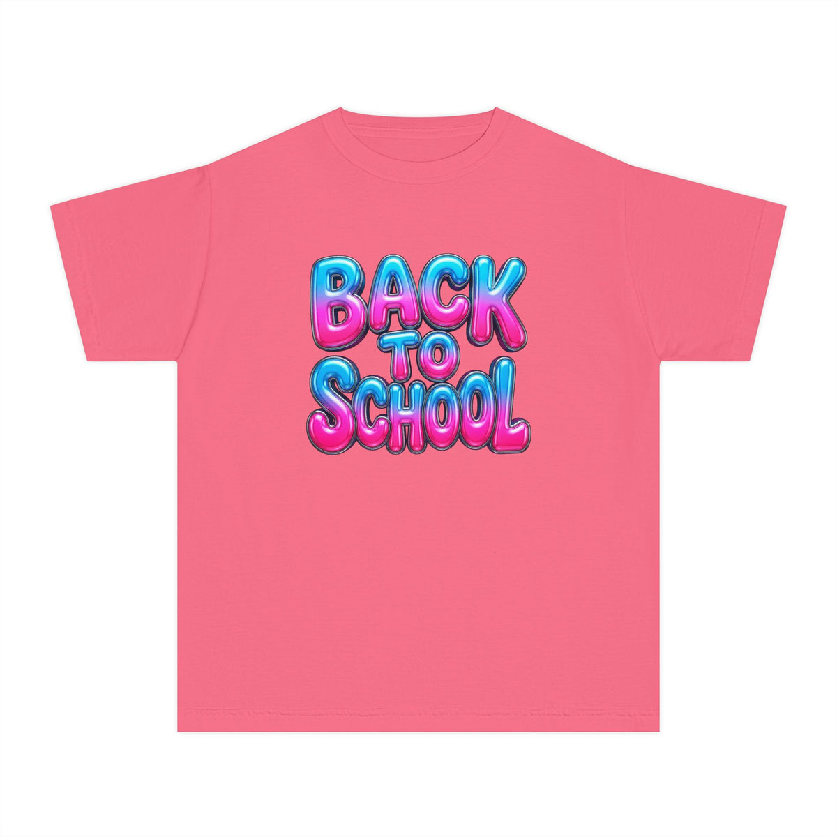 Bubble Letter Back to School Kids Tee