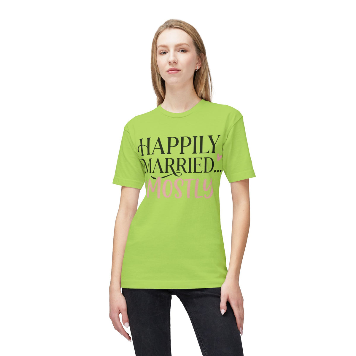 Happily Married Unisex Midweight T-shirt, Made in US