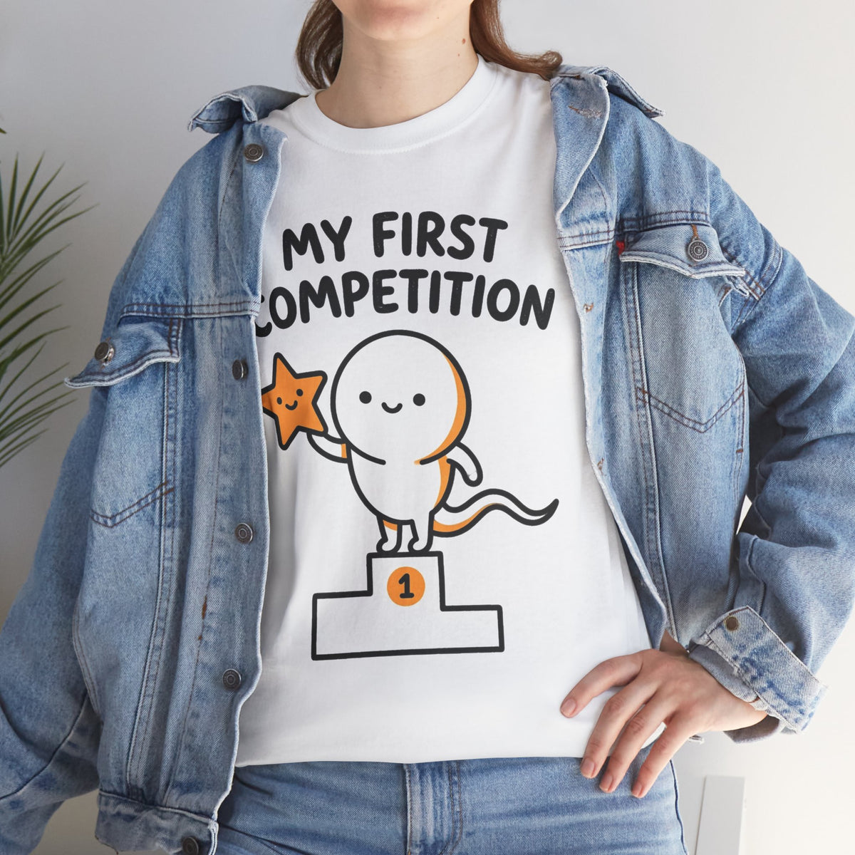 My First Competition Kids T‑Shirt – Cute Champ Podium Design