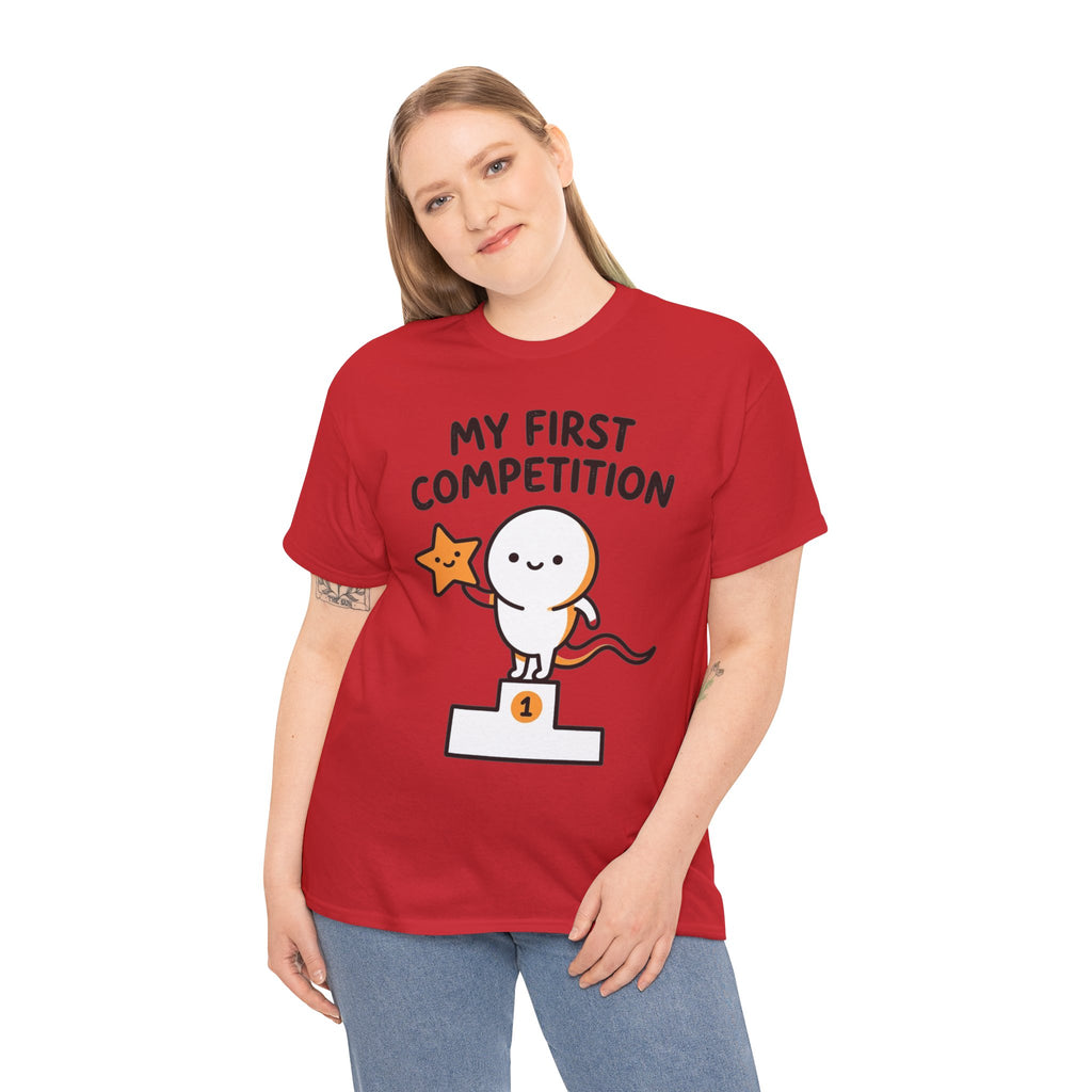 My First Competition Kids T‑Shirt – Cute Champ Podium Design