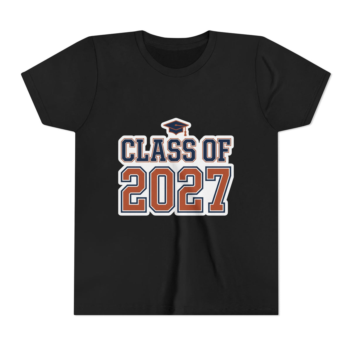 Class of 2027 Graduation Cap Kids Tee