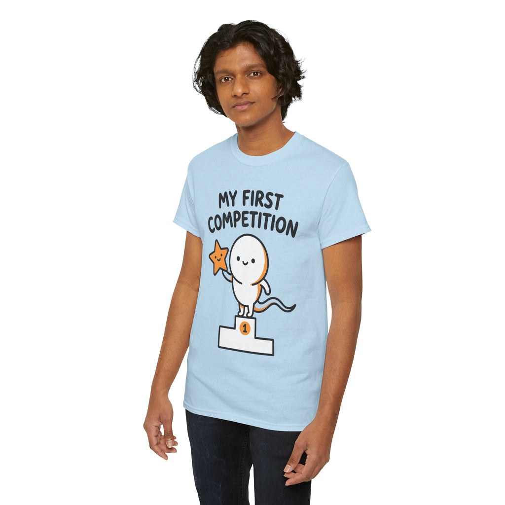 My First Competition Kids T‑Shirt – Cute Champ Podium Design