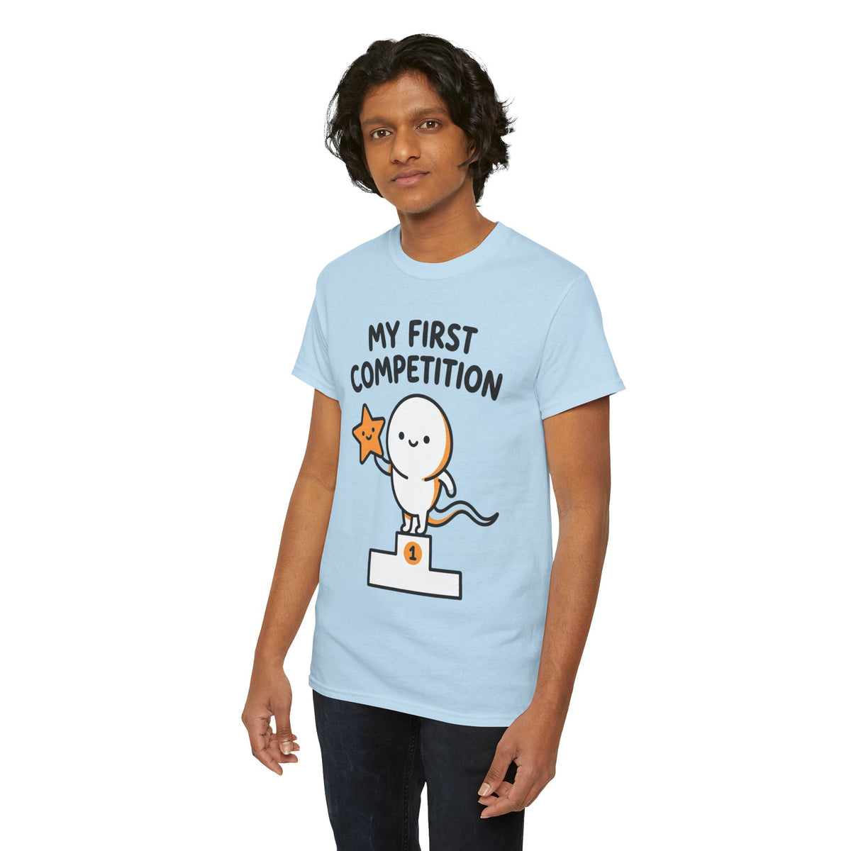 My First Competition Kids T‑Shirt – Cute Champ Podium Design