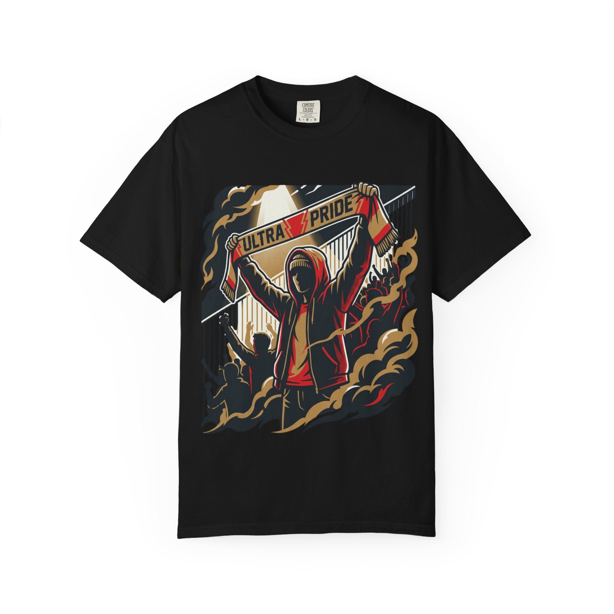 Ultra Pride T-Shirt — Football Ultras Fan Tee with Hooded Supporter Design