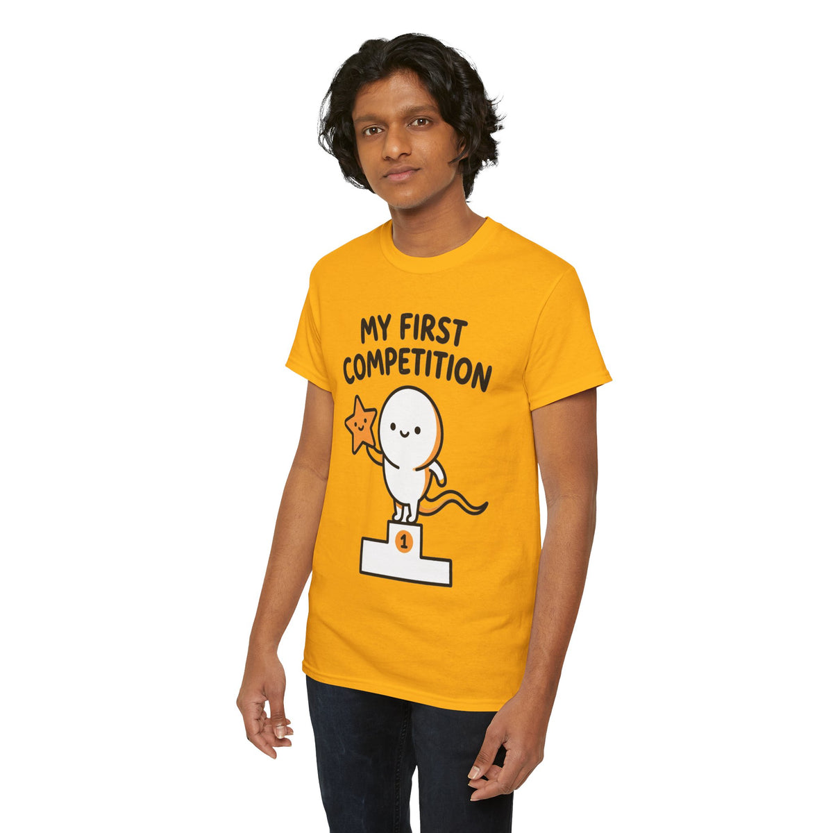My First Competition Kids T‑Shirt – Cute Champ Podium Design